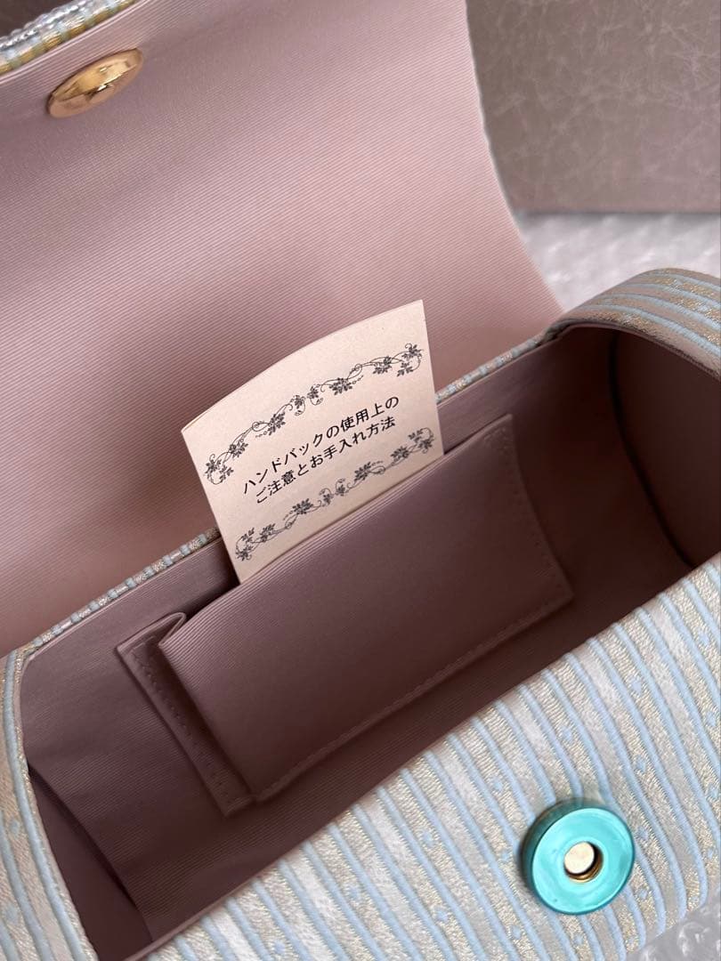 b12 【Lサイズ】未使用 紗織 ビーズ 和装 バッグ 草履 セット