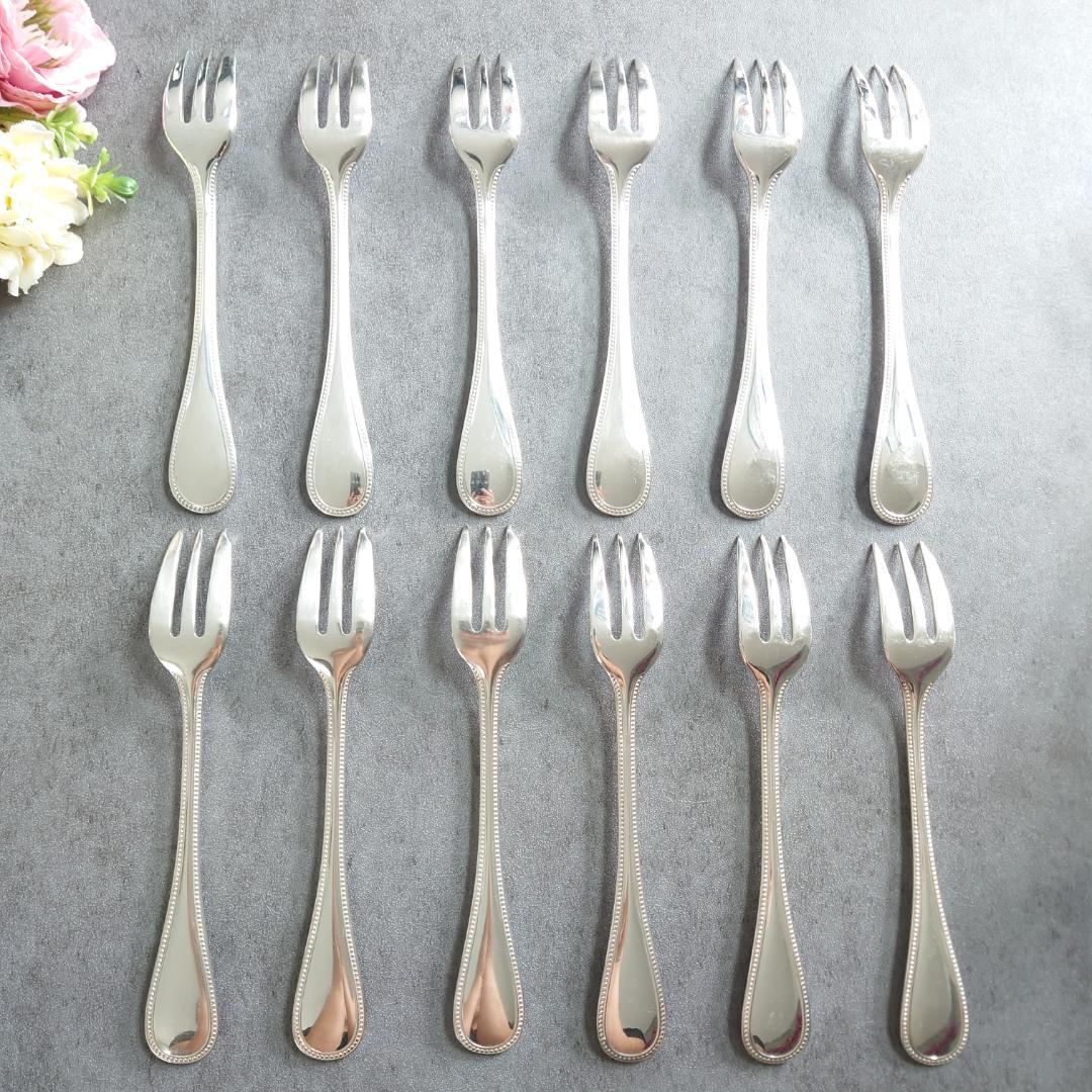 格安 クリストフル パール ケーキフォーク 12点