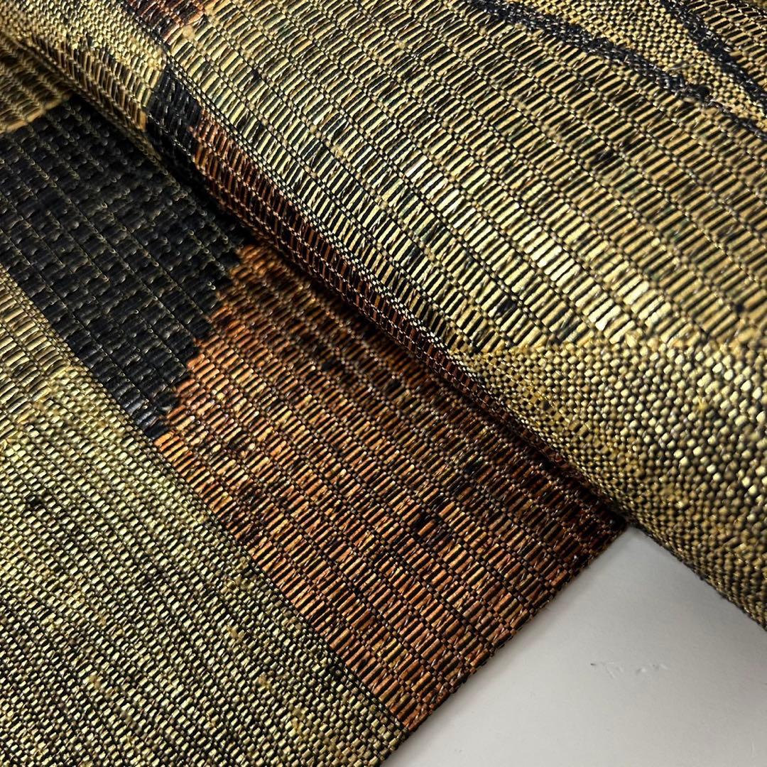 CH08様　AO-4269 袋帯 金彩 市松 ますいわ屋 モダンな加工
