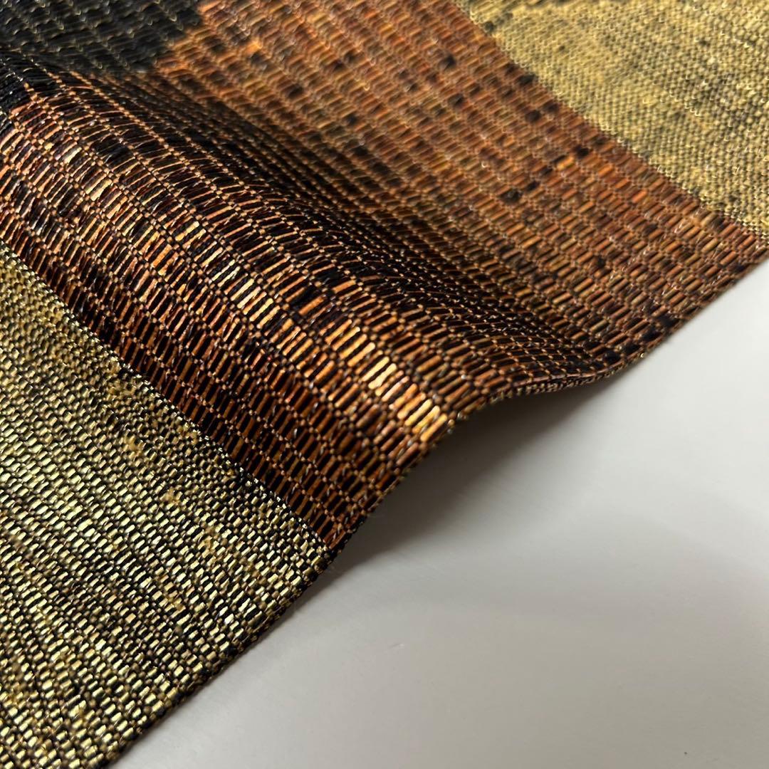 CH08様　AO-4269 袋帯 金彩 市松 ますいわ屋 モダンな加工