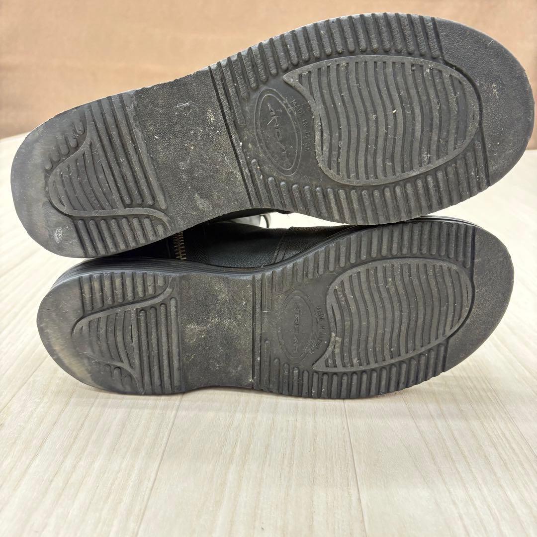 ■ Y's ワイズ サイドジップ ストラップ レザーブーツ ロングブーツ