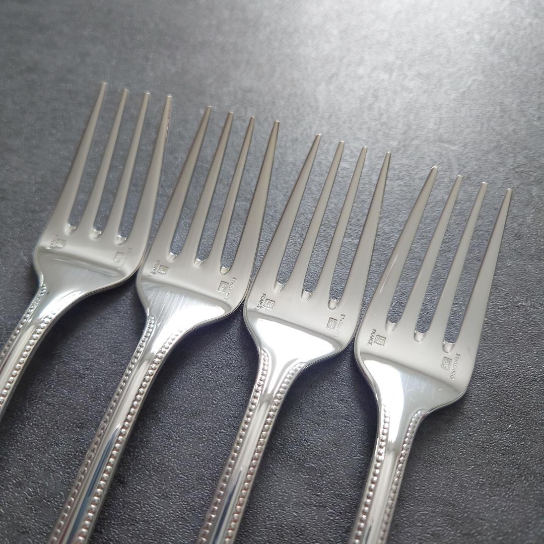 希少 美品 クリストフル パール サラダフォーク 4点