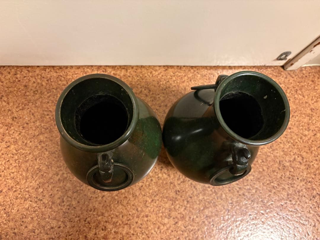 花瓶　骨董、銅製