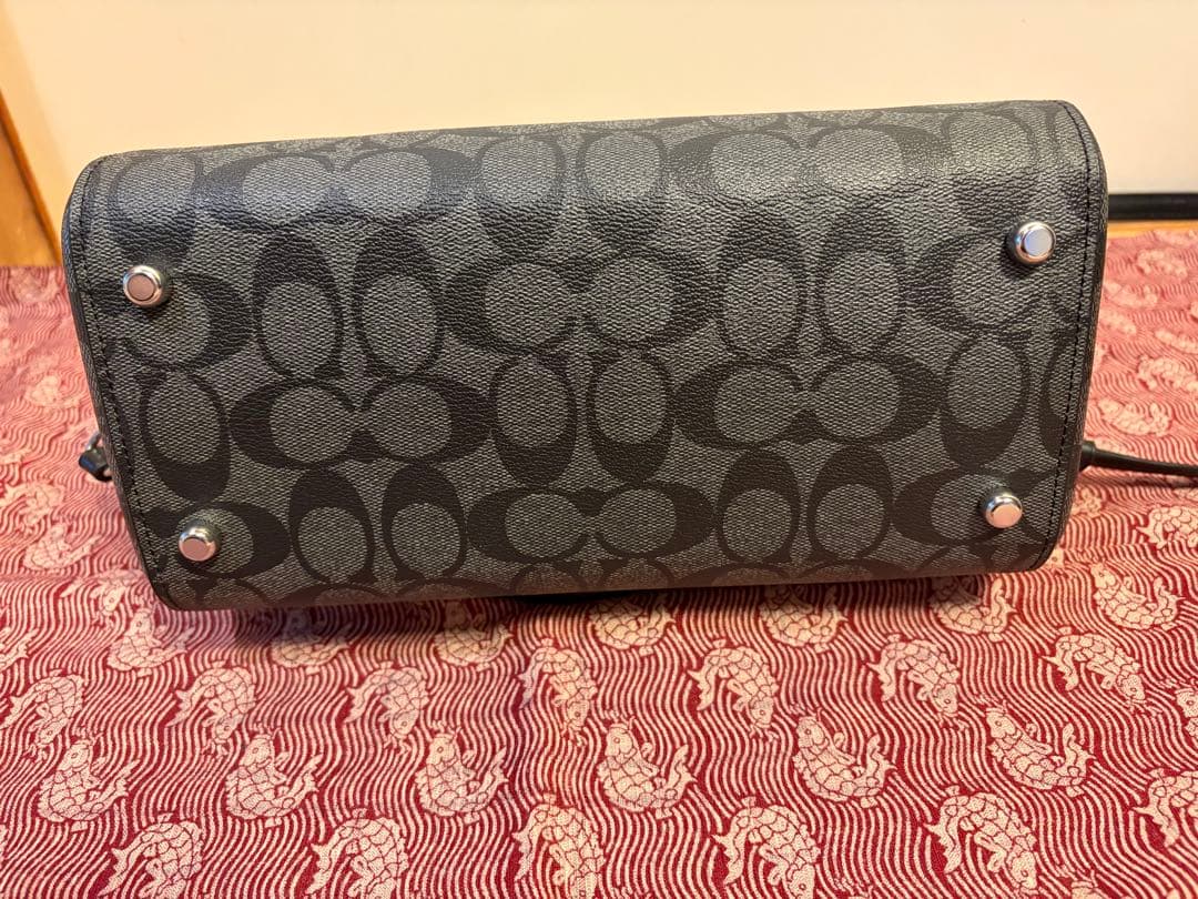 【COACH】 バッグ 2Way 黒（金具はシルバー）手提げ•ショルダー