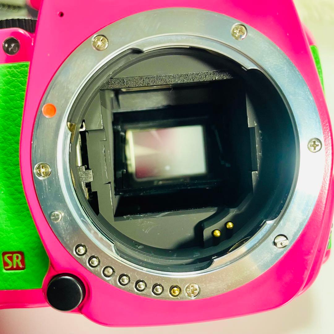 超美品　PENTAX K-r レンズキット　特注カラー　ピンク　グリーン