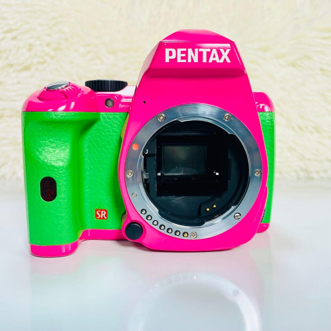 超美品　PENTAX K-r レンズキット　特注カラー　ピンク　グリーン