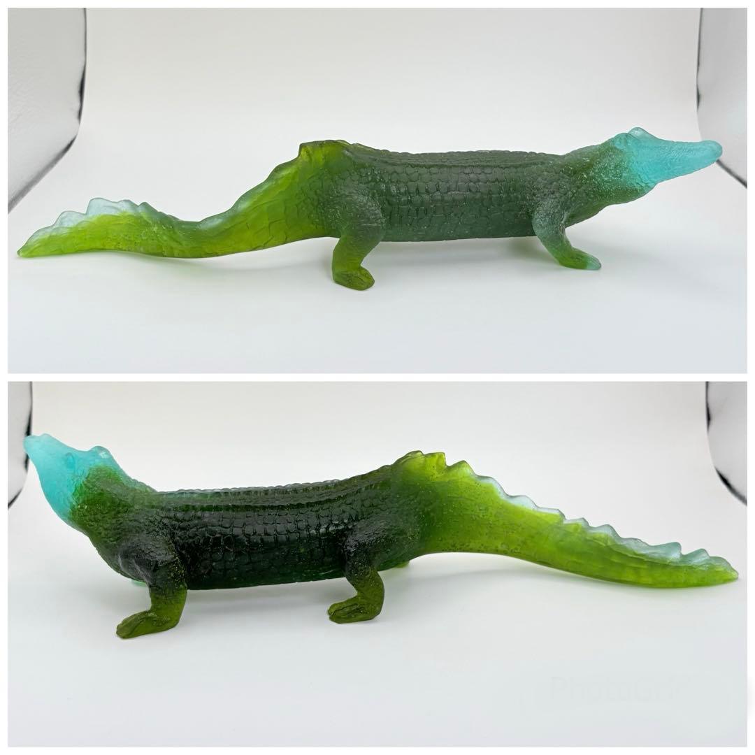 ワニ アリゲーター クリスタル 水晶 ドーム フランス ナンシー エミールガレ