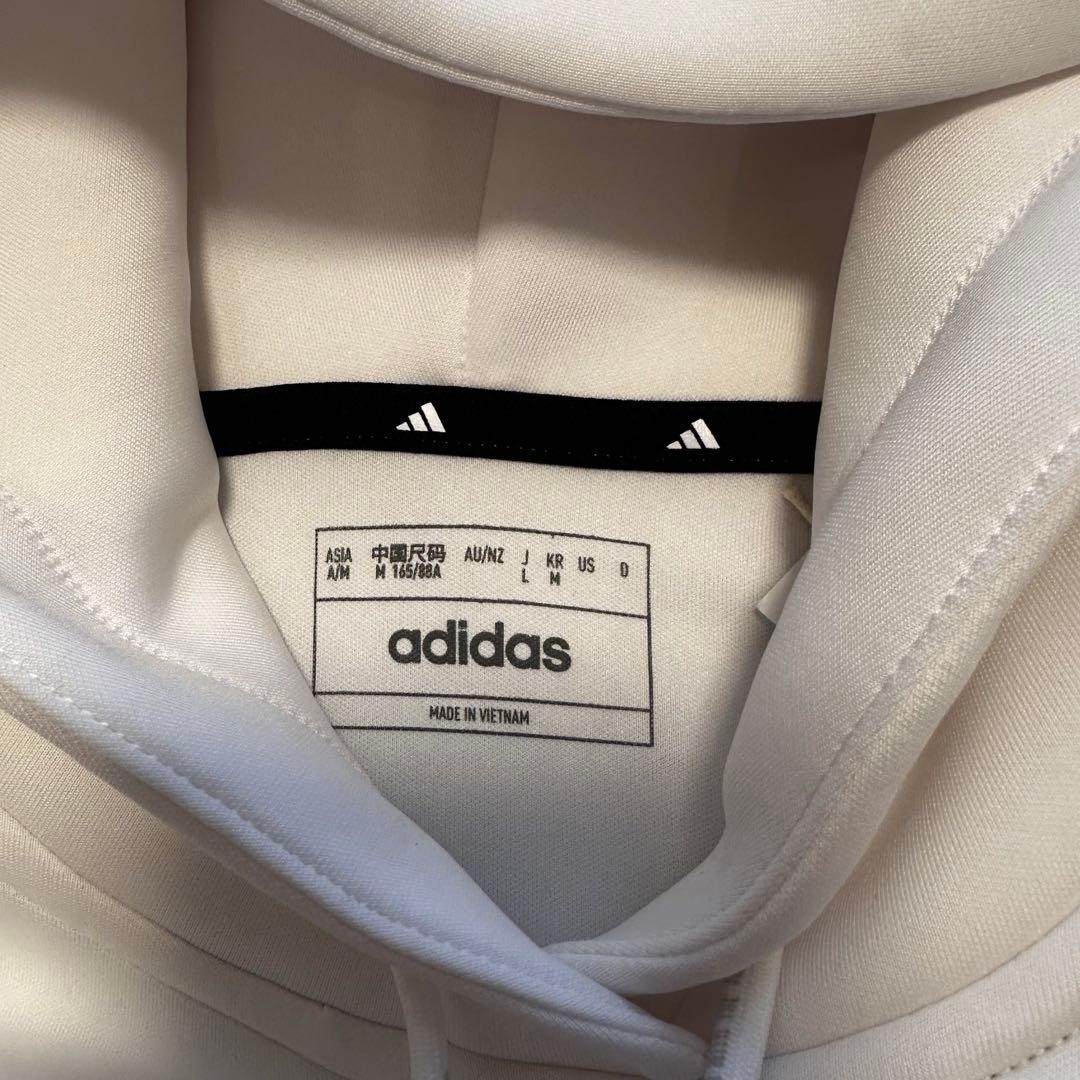 ダンボールニット　セットアップ　ビッグアディダスロゴ　春秋冬　XL 長袖 白