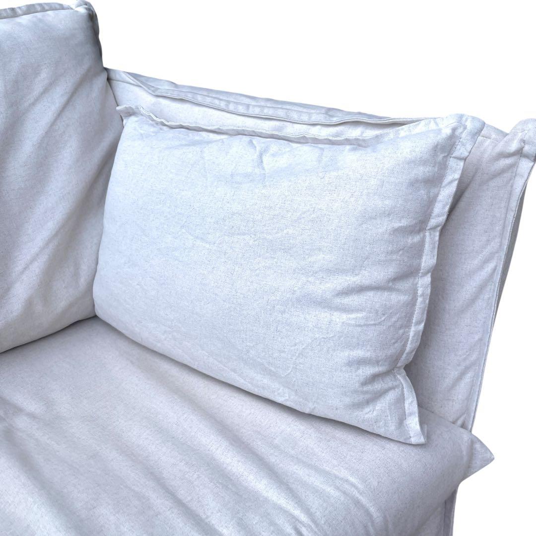 【廃盤品】 ikea イケア バックセーレン 1.5人掛 ナチュラル ホワイト