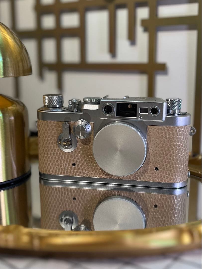 Leica ⅢG 本革リザード張替 レンズElmar 50mm f3.5