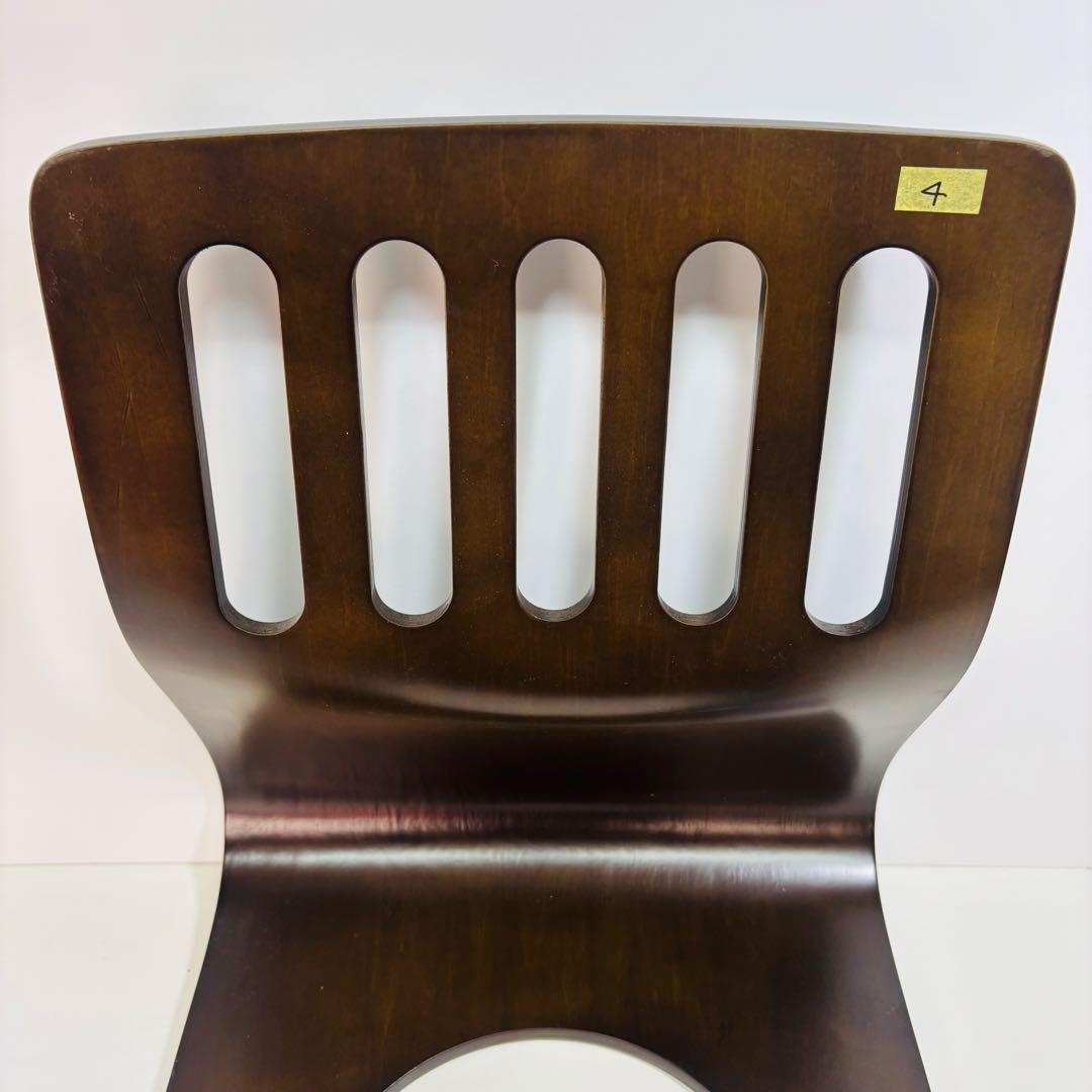 曲げ木 木製座椅子 4脚セット