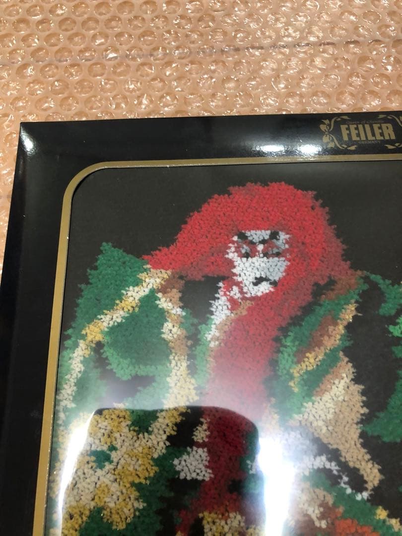 FEILER フェイラー歌舞伎　鷲娘と連獅子　新品未使用大判　レア　正月飾りにも