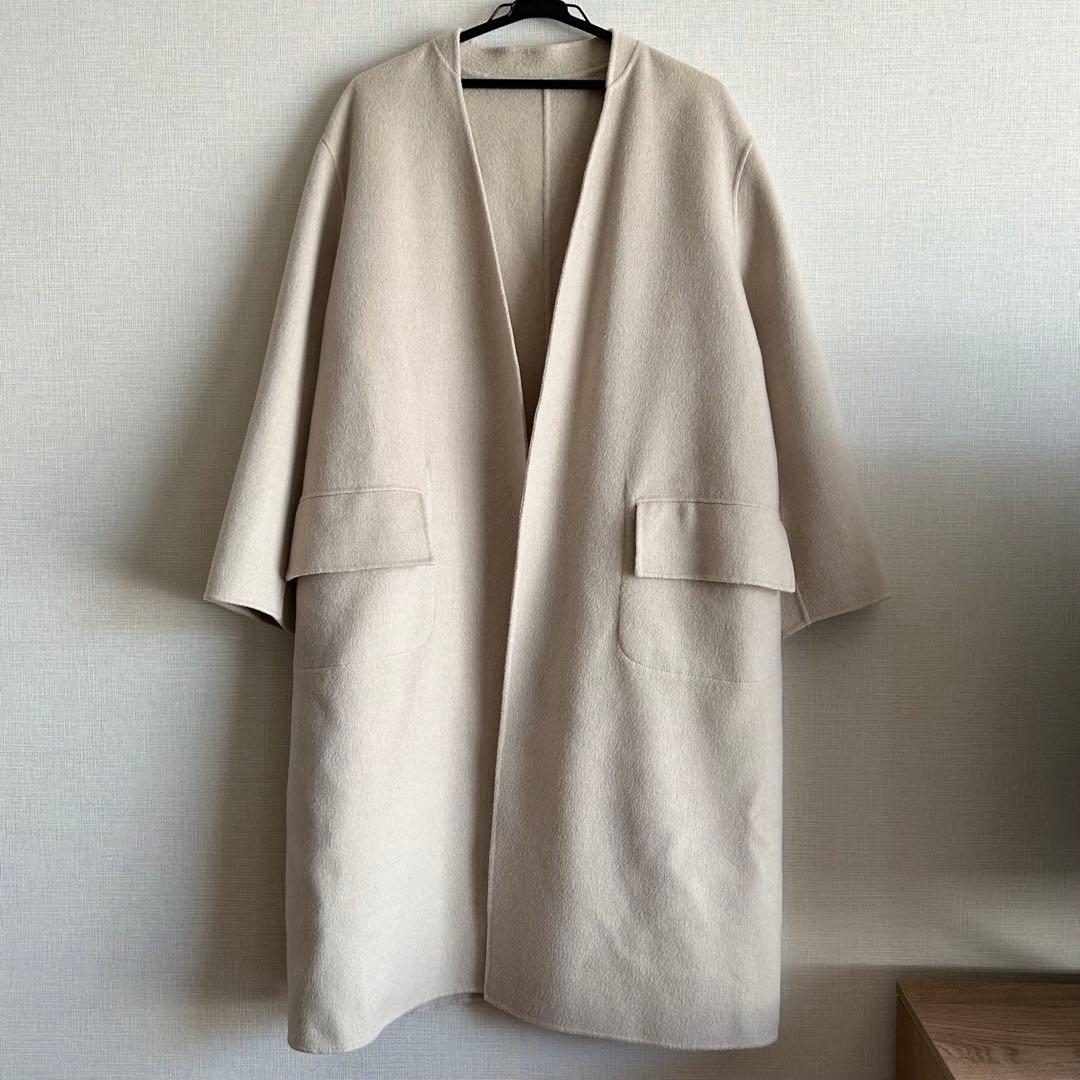 GALERIE VIE ウールダブルフェイスストールコート ストール無し