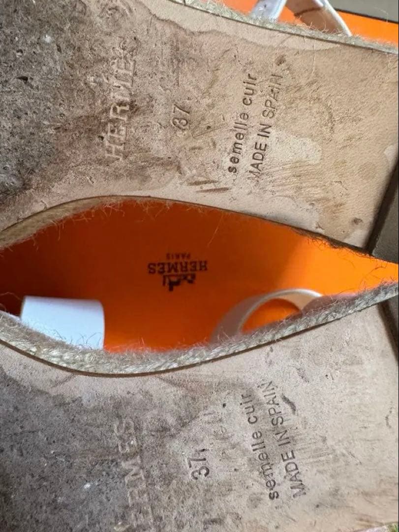 エルメス　HERMES エスパドリーユ エルダ　37