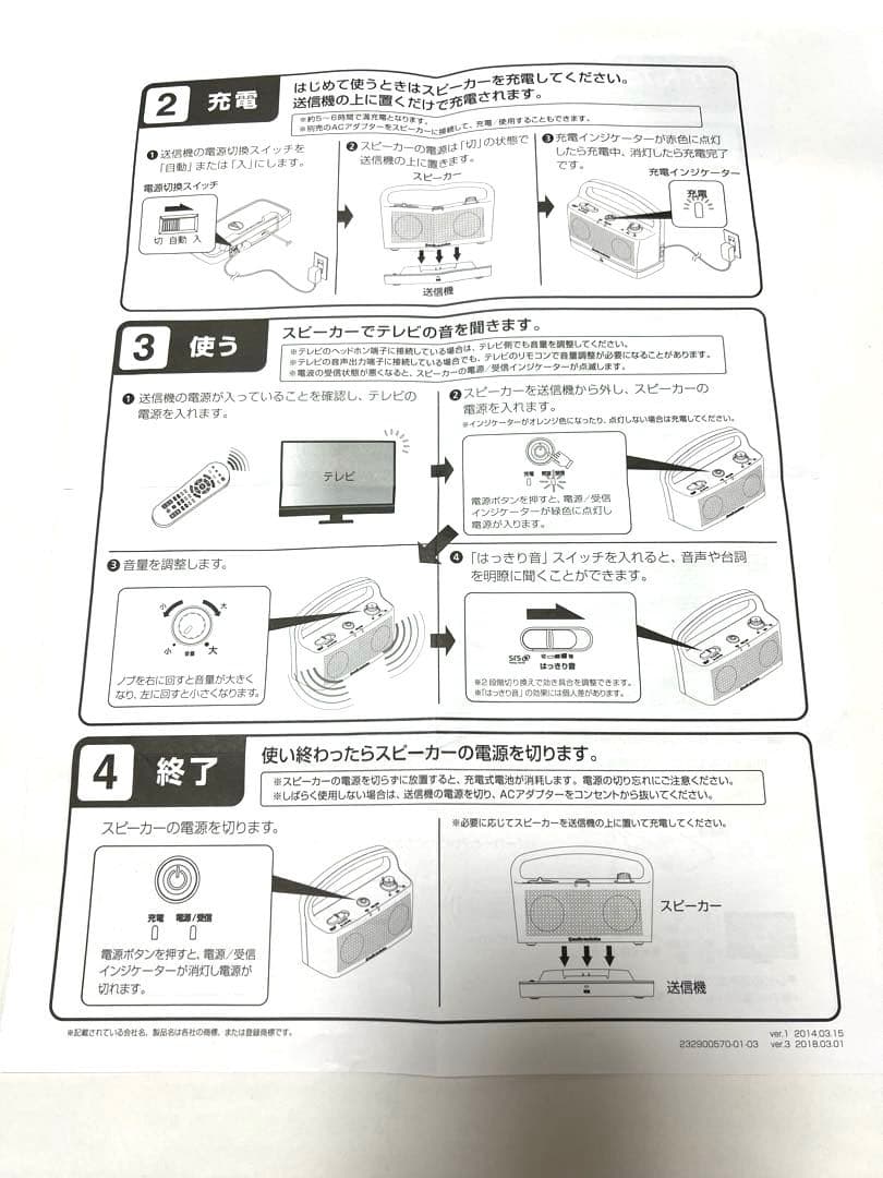 オーディオテクニカ デジタルワイヤレス ステレオスピーカーAT-SP767TV