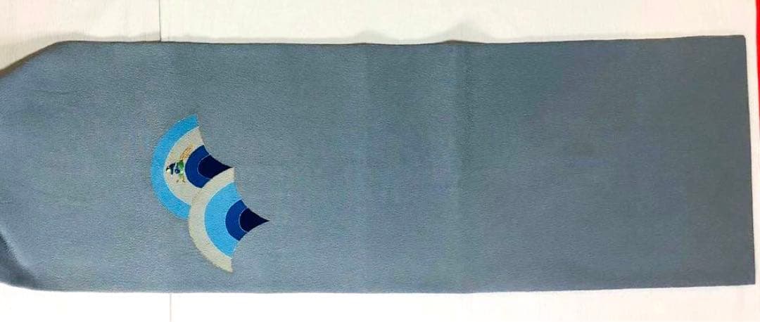 【お値打　長尺】名古屋帯　下村玉廣　昔話　鬼縮緬　帯丈400cm 帯幅31cm