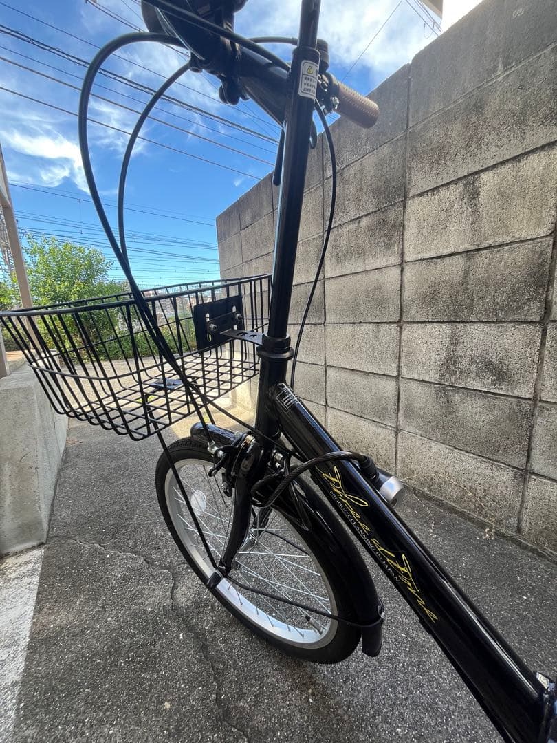 神戸★ほぼ未使用(詳細下記)★折りたたみ自転車★20インチ★6ギア★カゴつき
