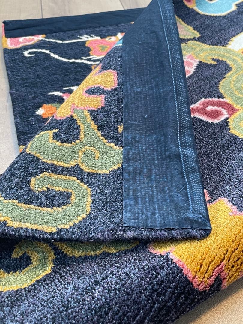 龍と鳳凰　カガマ　norbu lingka ノルブリンカ　チベット絨毯　ドラゴン