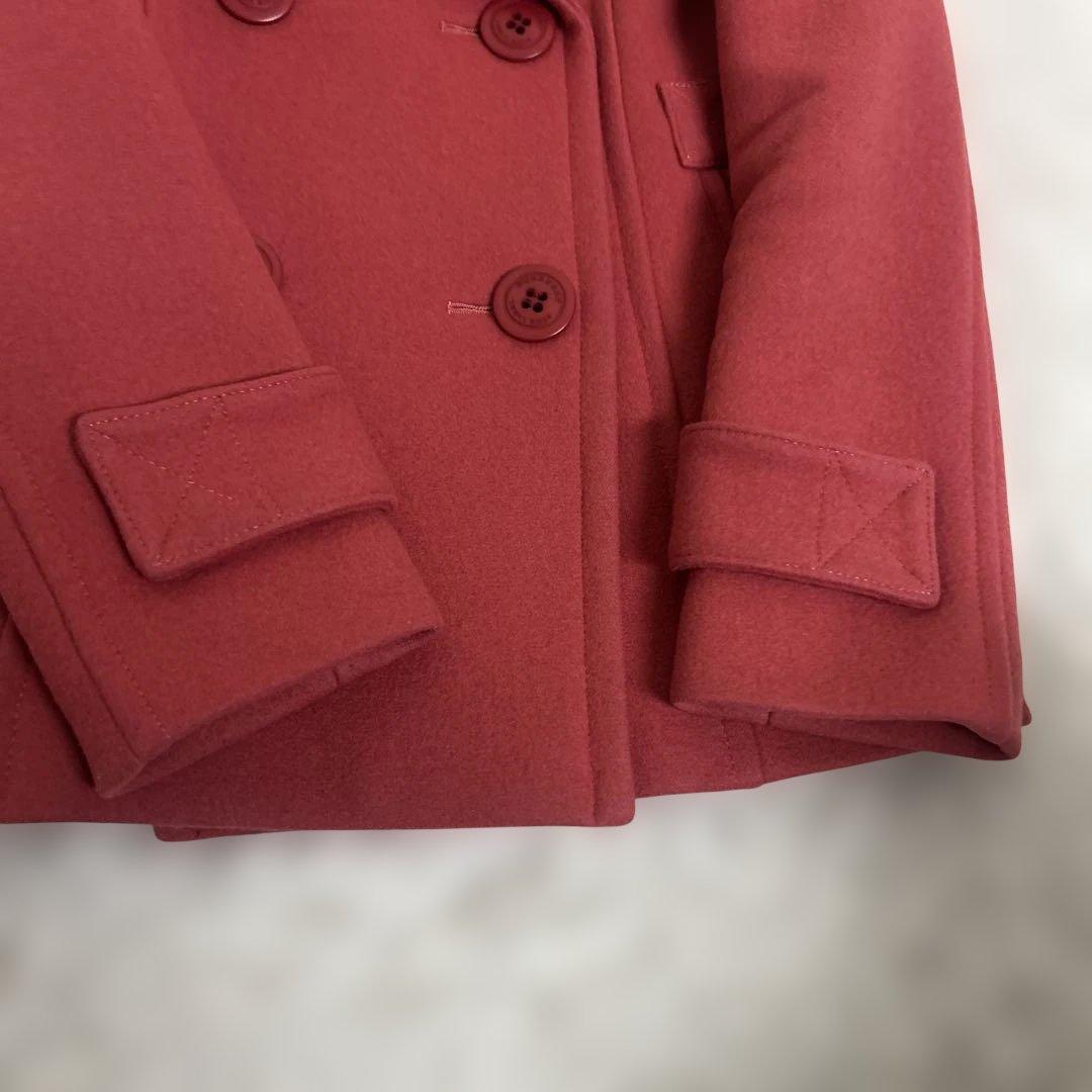 未使用級✨バーバリーブルーレーベル ピーコート ノバチェック　ピンク　ショート