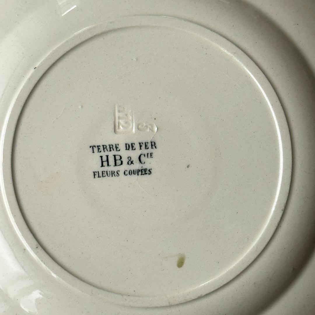 希少　美品　フランスアンティーク　ジョワジールロワ　切り花　平皿