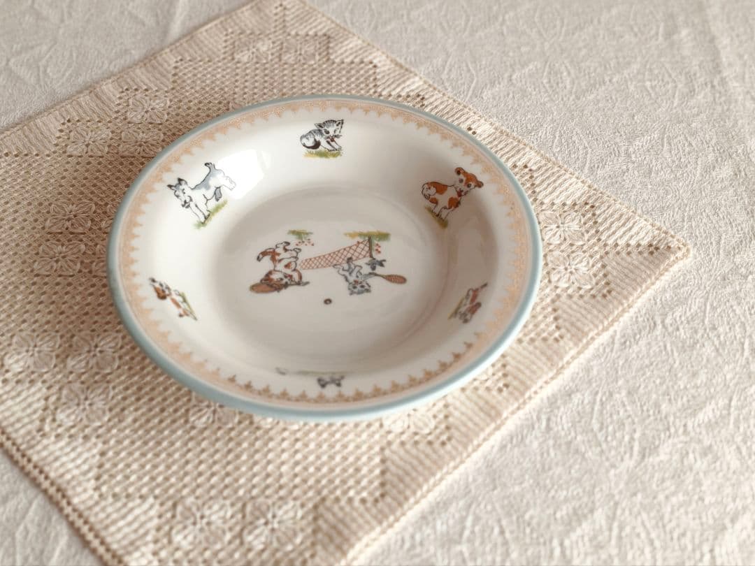 【アナベルさま】vintage limoges ❀ どうぶつ達の 可愛いプレート