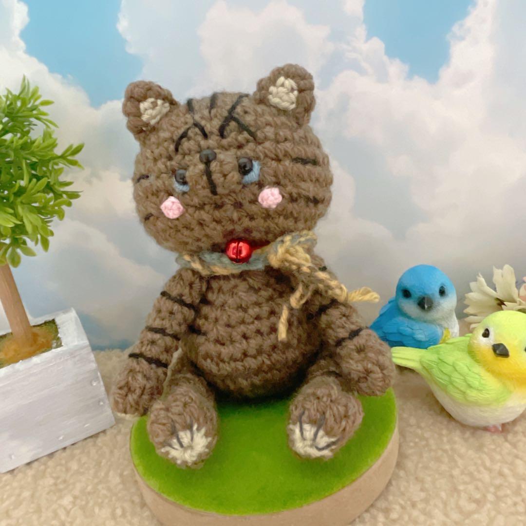 あみぐるみ　リボンハートとPUUCUトラちゃんキーホルダー☺︎他２点