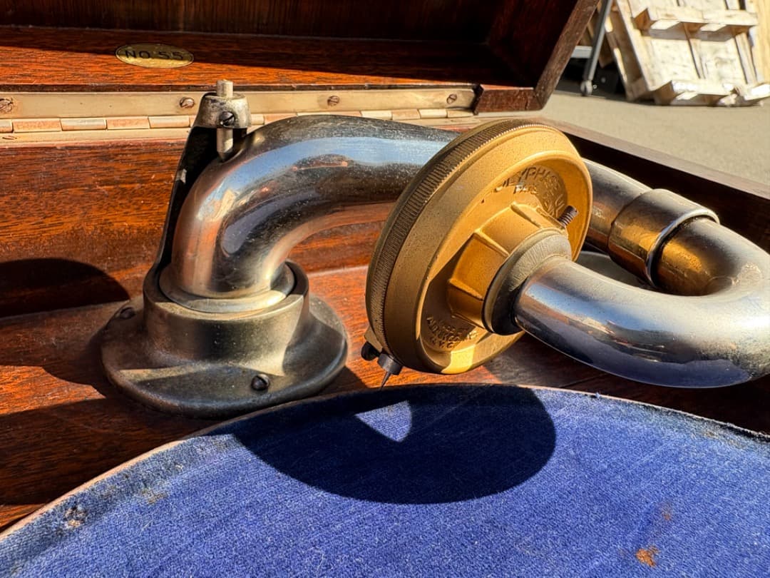 【希少】 蓄音機　GEAR&EAGLE No.55　アンティーク　レトロ　963