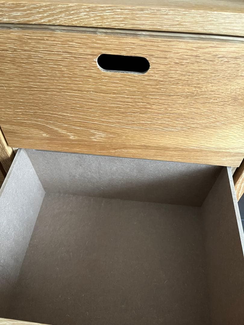 無印良品 スタッキングシェルフ オーク材 3×3 2段引き出し収納セット