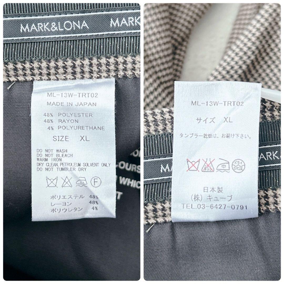 MARK&LONA マークアンドロナ　パンツ　ゴルフウェア　千鳥格子柄　XL