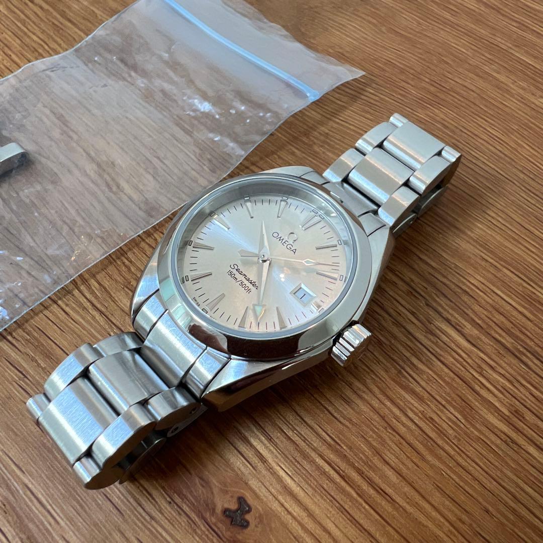 オメガ　シーマスター　アクアテラ　レディース　極美品　8月末にオーバーホール済み