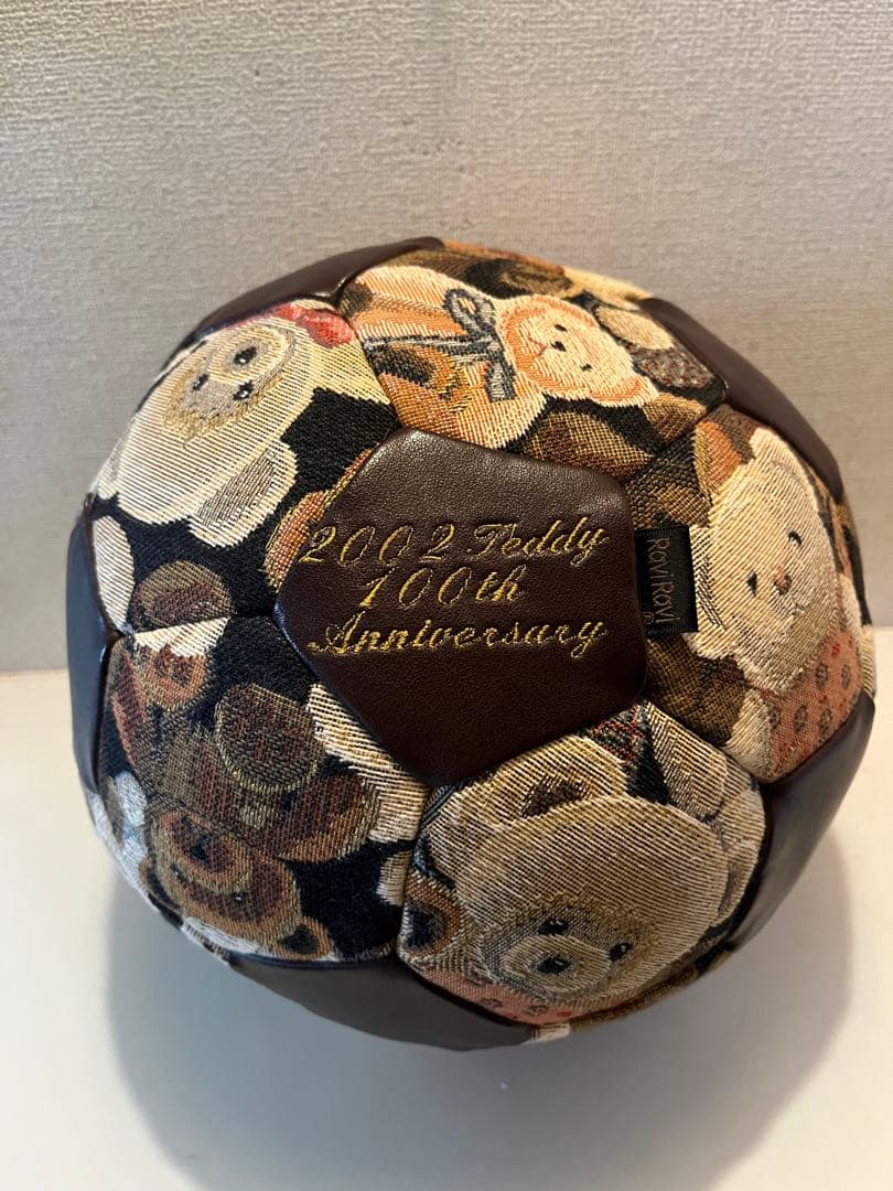 ヤマト屋 RaviRavi テディベア100周年記念 ゴブラン サッカーボール型