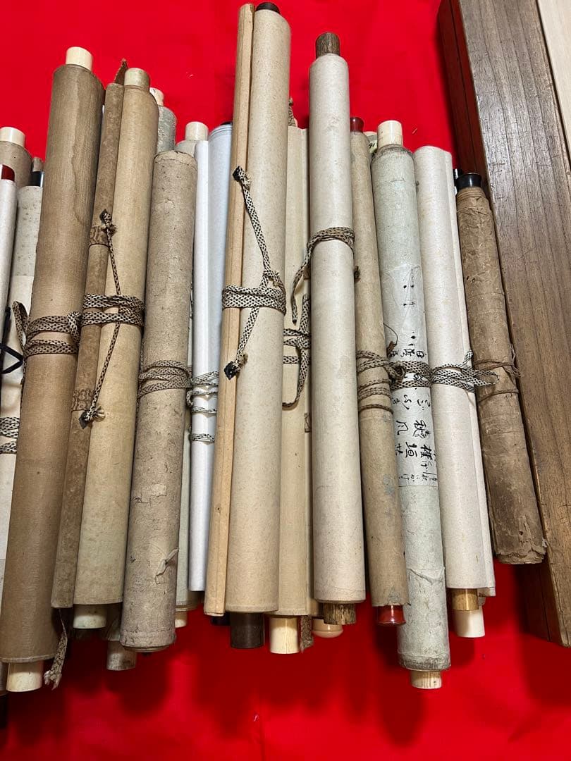 掛け軸　まとめて45本 （花鳥 仏画 書 山水 日本画）など　書画！