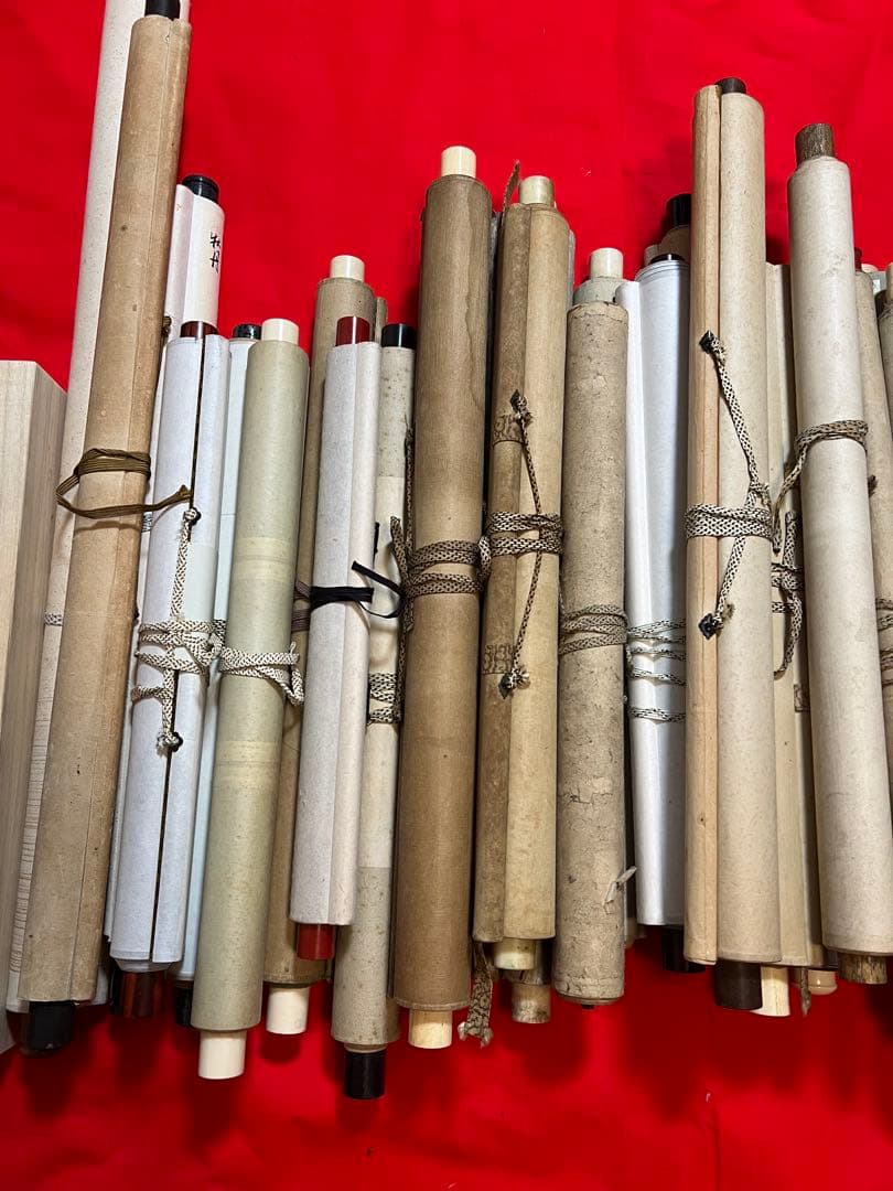 掛け軸　まとめて45本 （花鳥 仏画 書 山水 日本画）など　書画！