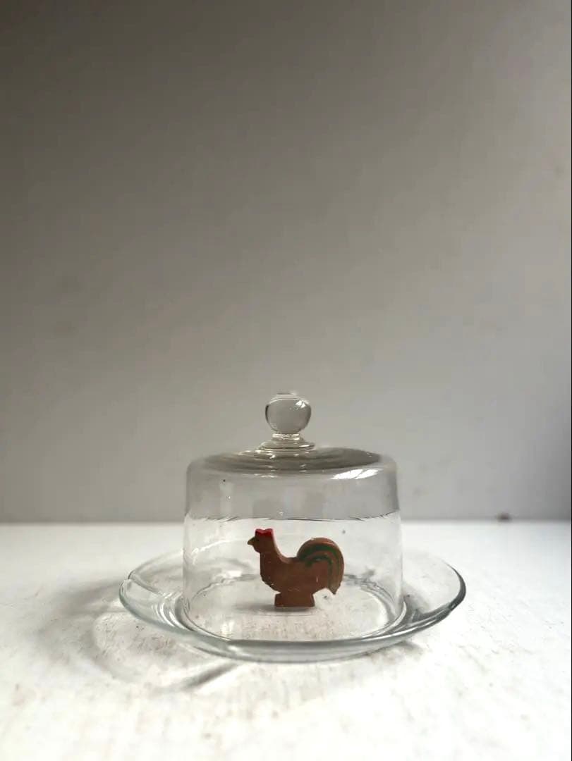 678 フランスアンティーク 古いチーズドーム ガラスドーム 蚤の市購入 パリ