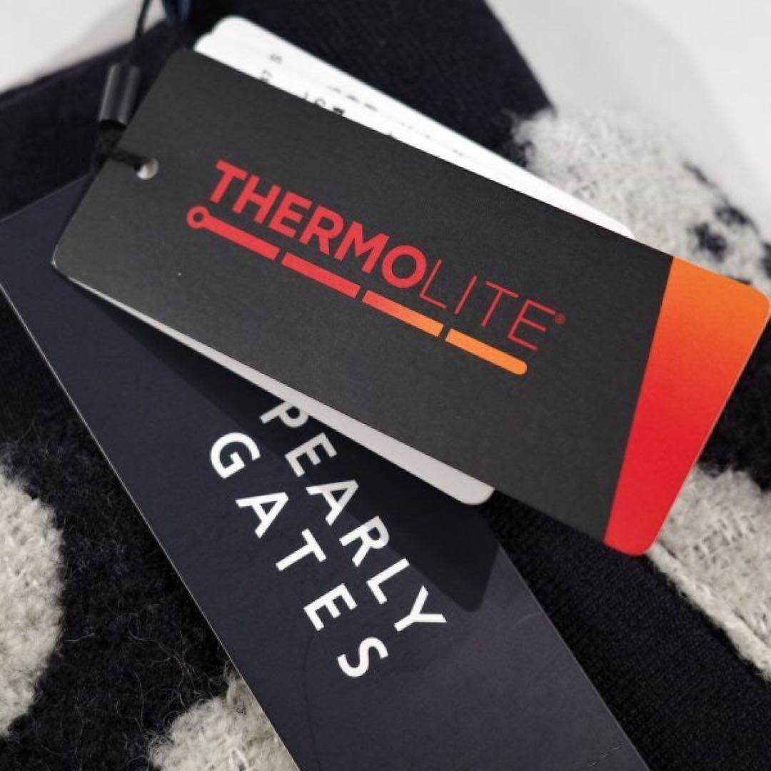 【PEARLY GATES】秋冬 ドット柄 THERMOLITE スカート1番M