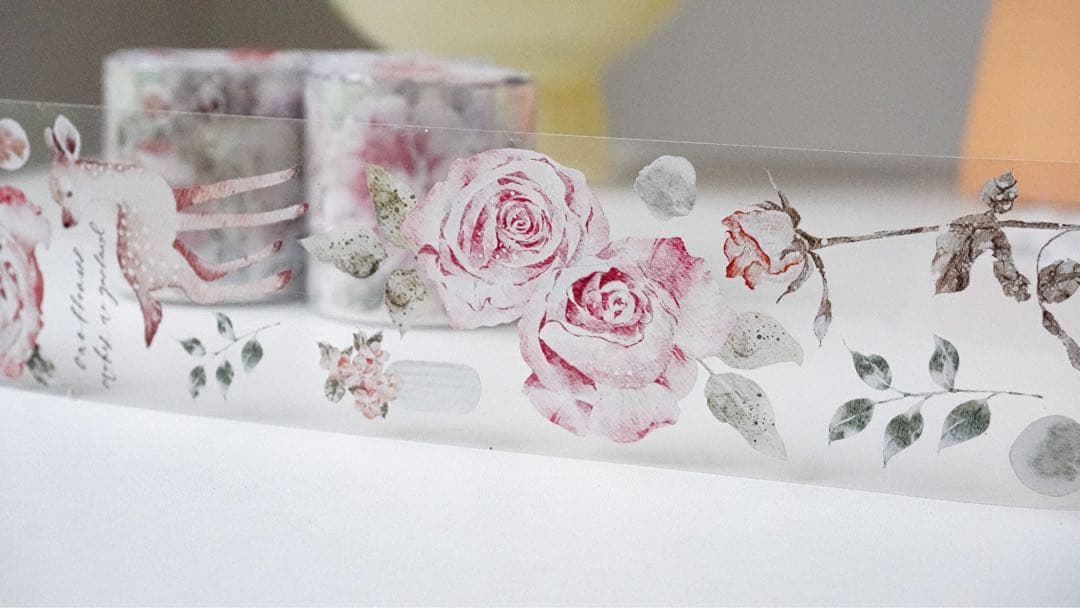 ⭐️SALE⭐️媛子文创《花鹿小径》海外マスキングテープ　マステ 【2561】