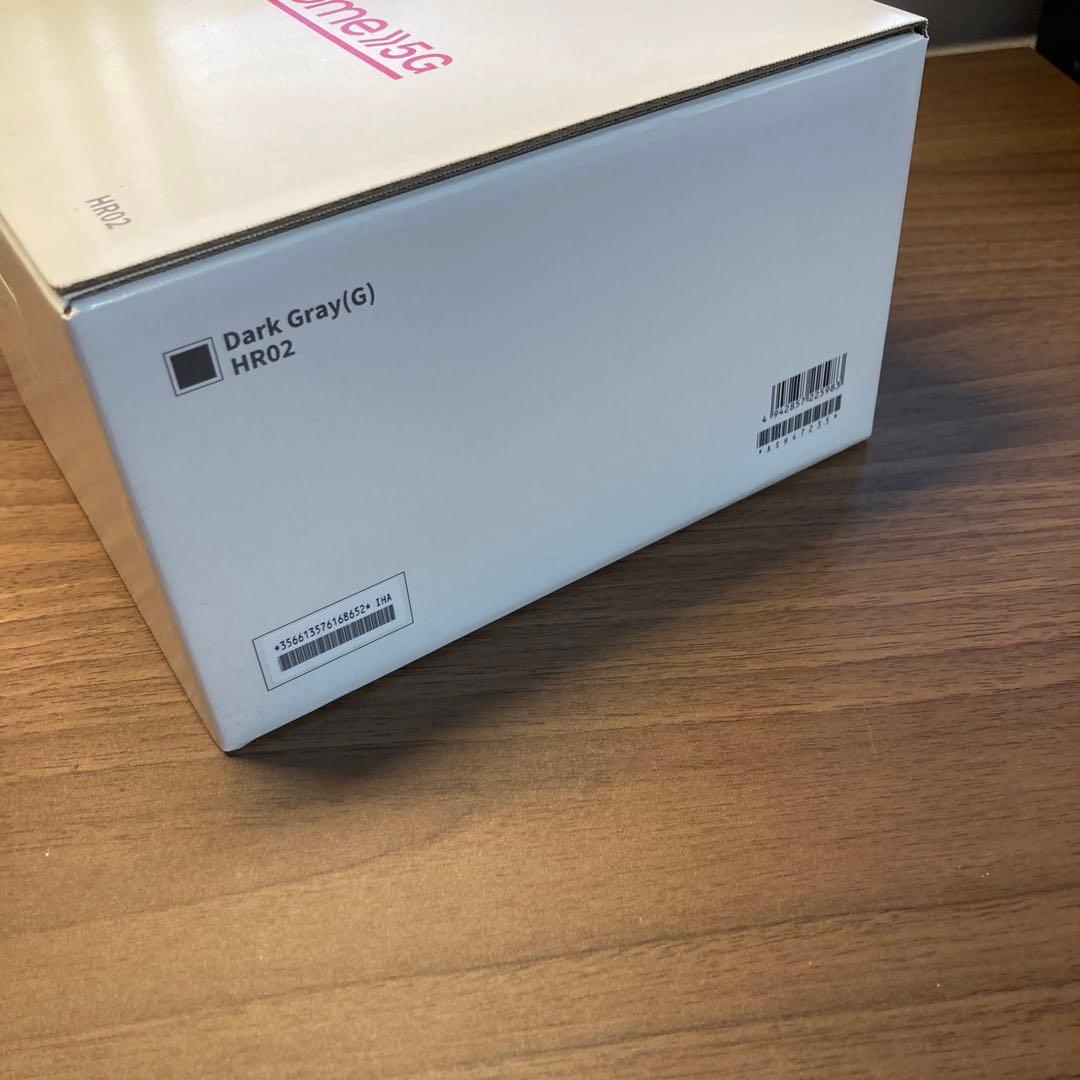 【新品未使用】docomo 5G(HR02) ダークグレー