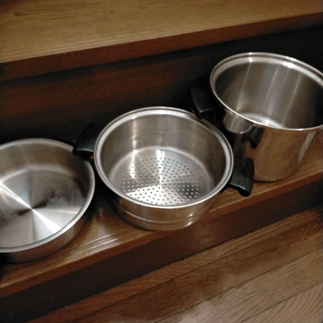 アムウェイ Amway Queen シチューパン　4リットル スチーマー付