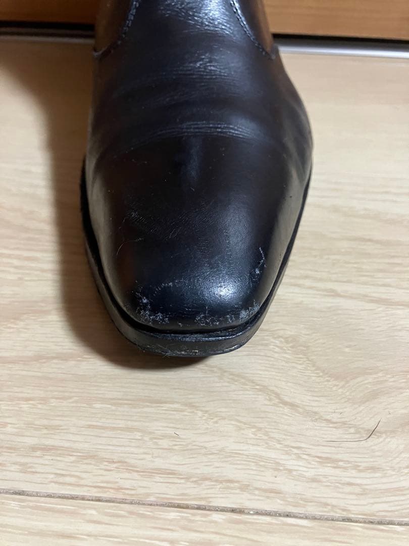 Simon Fournier ヒールブーツ サイドジップ メンズ スムース