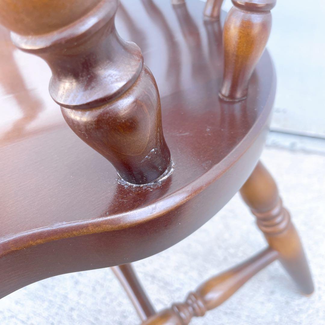 【送料込】飛騨産業 キツツキ アンティーク ウィンザーチェア アームチェア③