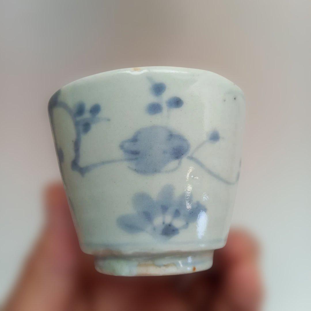 古伊万里　そば猪口　ソバ猪口　染め付け　古道具　アンティーク