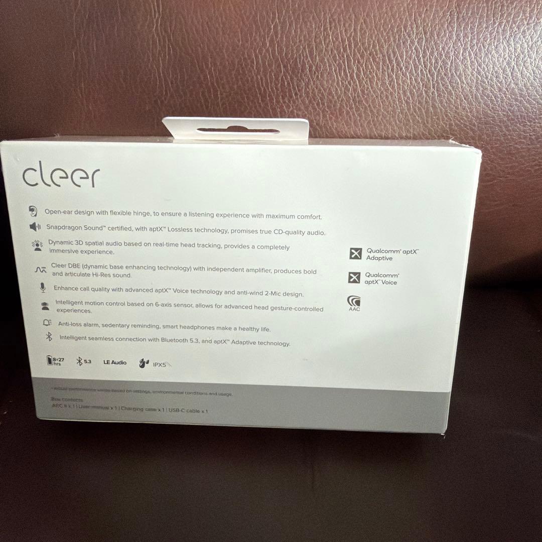 Cleer ARC2 Music Edition ワイヤレス　クリア