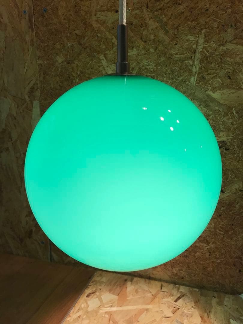 ビンテージ70’sレトロポップ スペースエイジ昭和ランプシェード硝子