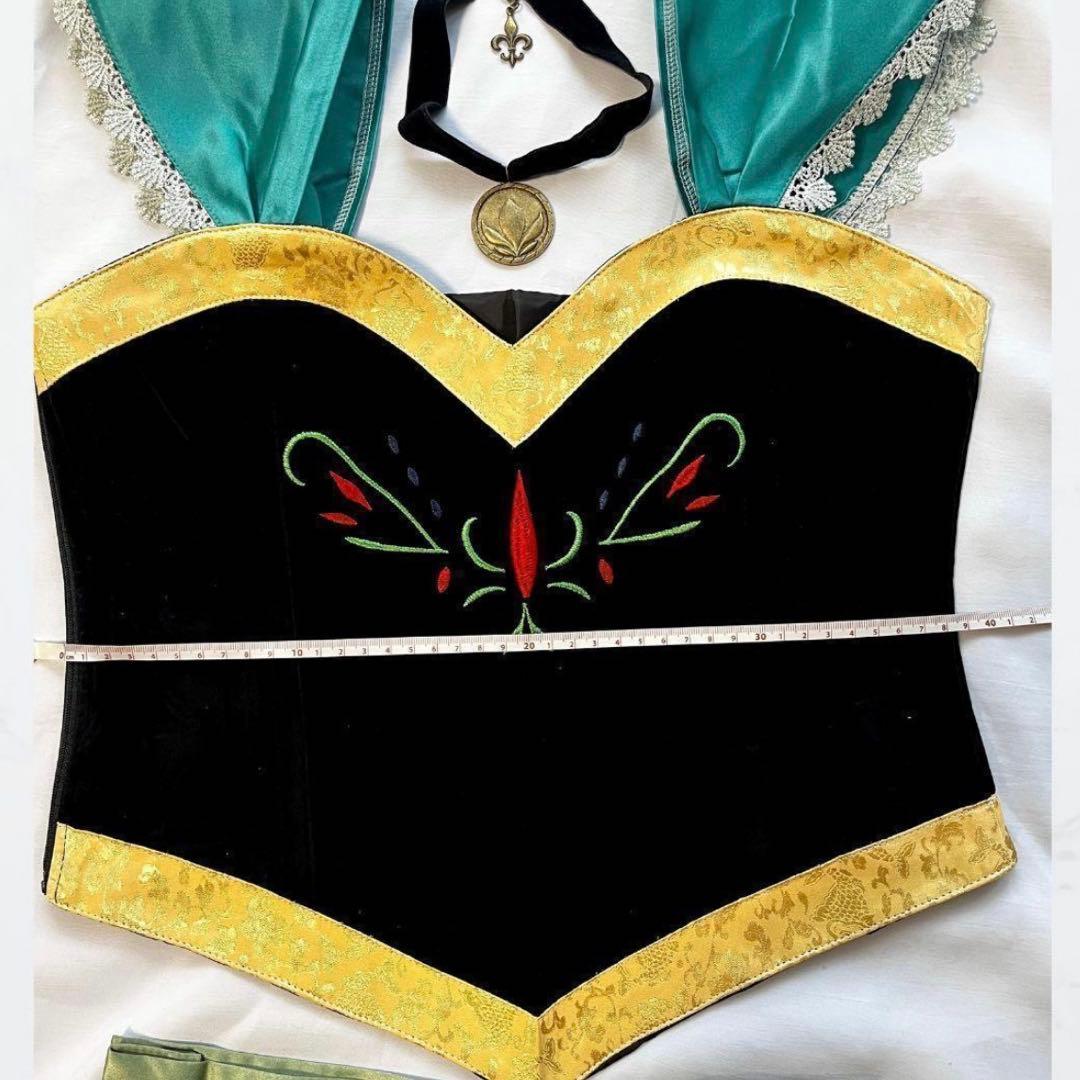 S】　アナ コスプレ アナ雪 風 大人 仮装 　衣装　ハロウィン　ディズニー