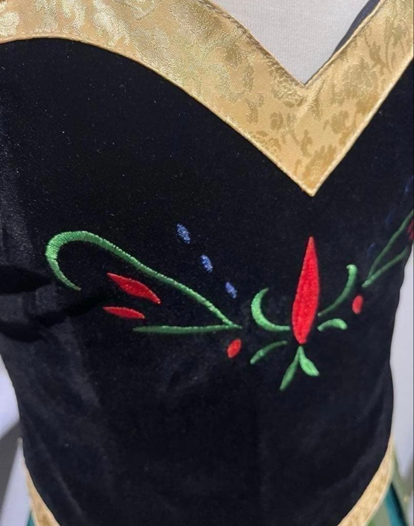 S】　アナ コスプレ アナ雪 風 大人 仮装 　衣装　ハロウィン　ディズニー