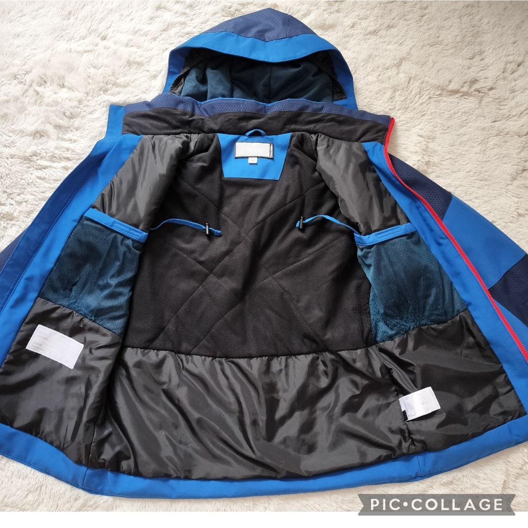 極美品 PHENIX フェニックス スキーウェア 上下 160 青×赤 ジュニア