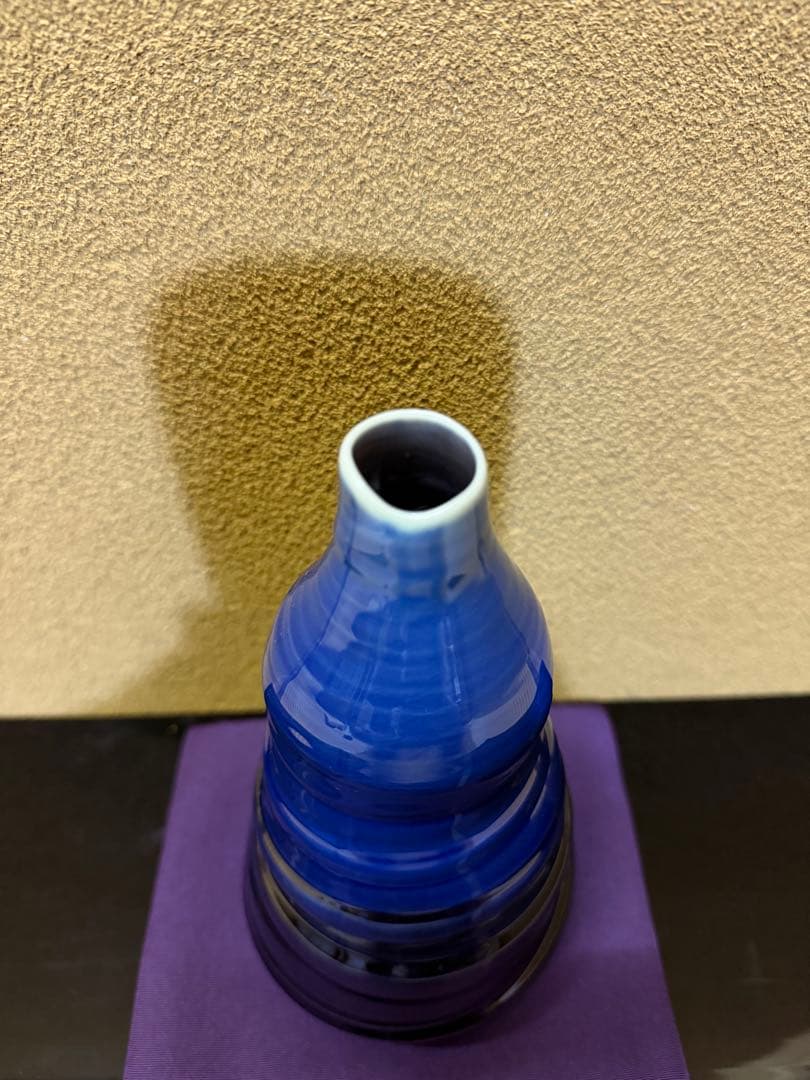 人間国宝　三代徳田八十吉（正彦）　花入　共箱