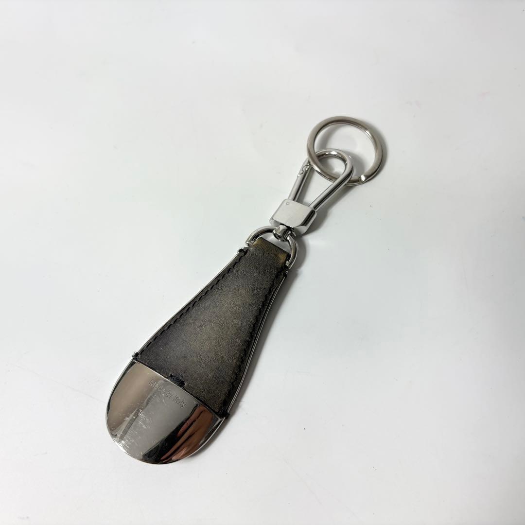 ベルルッティ　フルスクリットレザー シューホーン ブラック　キーリング