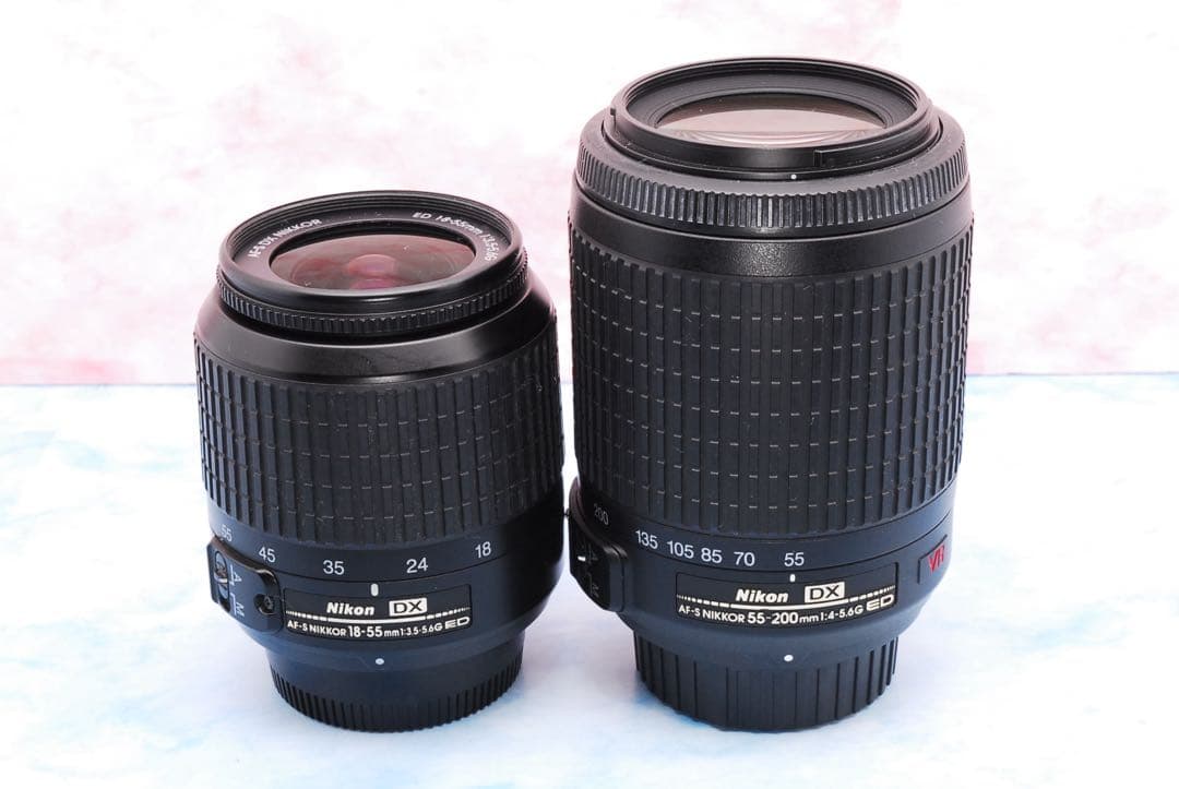 ニコン D60★入門機★望遠レンズ付Wレンズ★小型＆軽量★一眼レフカメラ