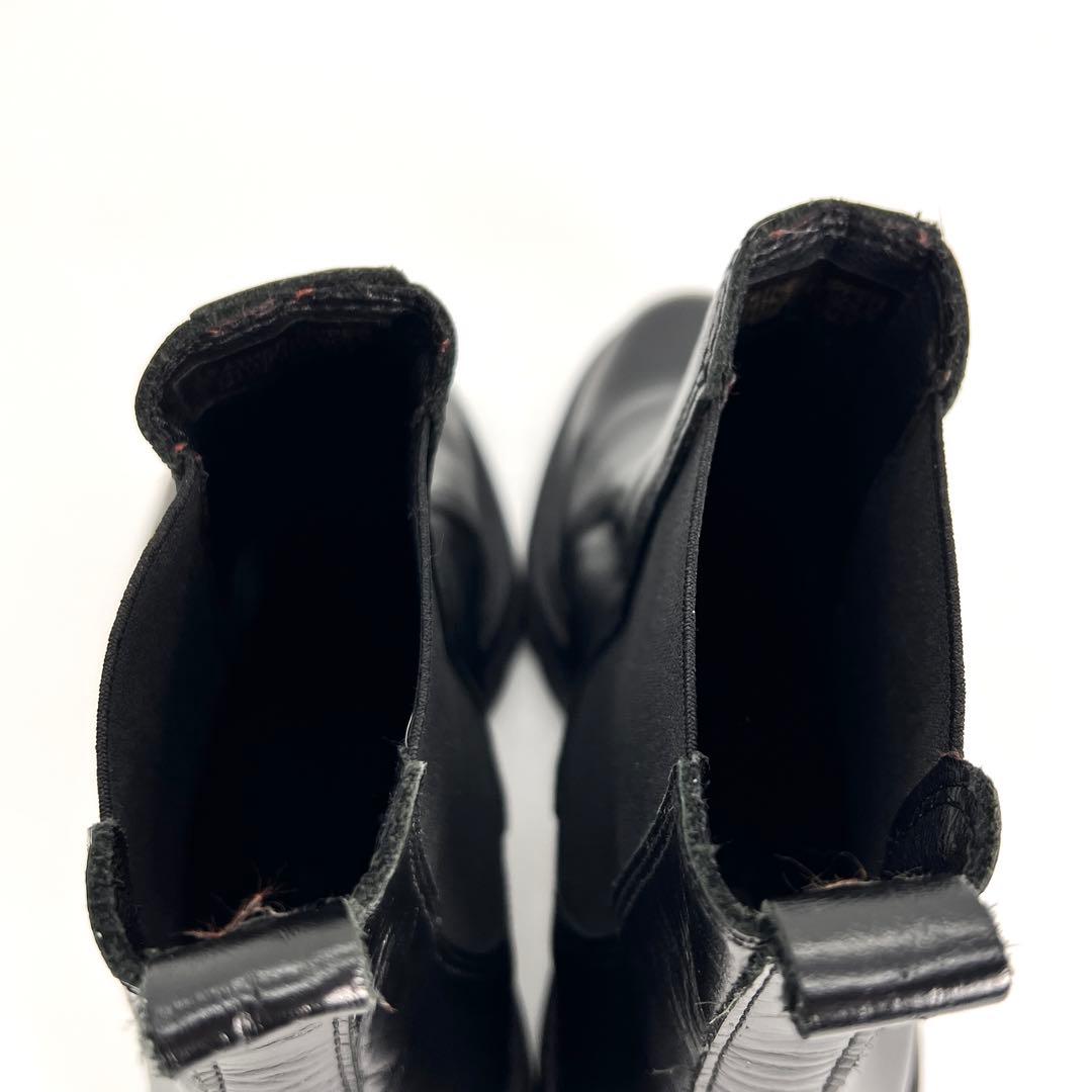 【美品】 ENESS エネス　サイドゴアブーツ　厚底　トラックソール　黒　37